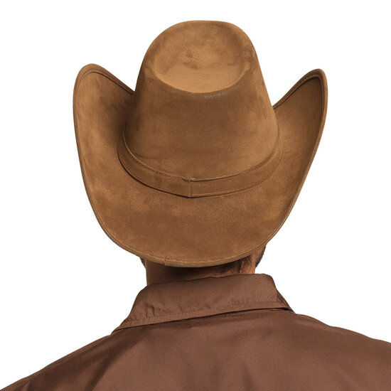 Cowboyhoed Wyoming zware vilt kwaliteit bruin