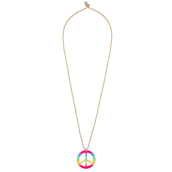 Hippie set hoofdband, ketting, oorbellen en bril