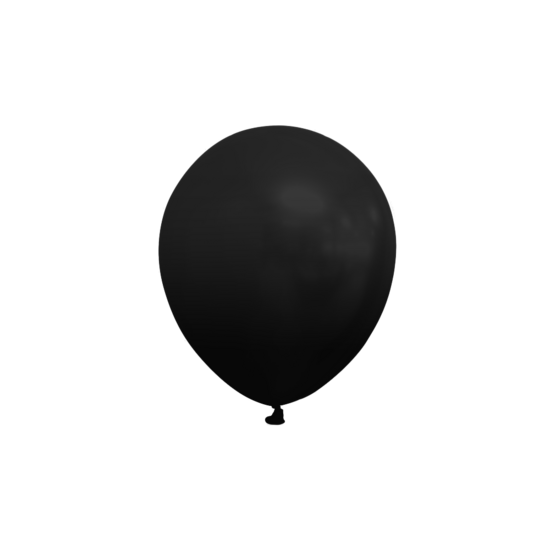 Ballonnen klein zwart 100 stuks