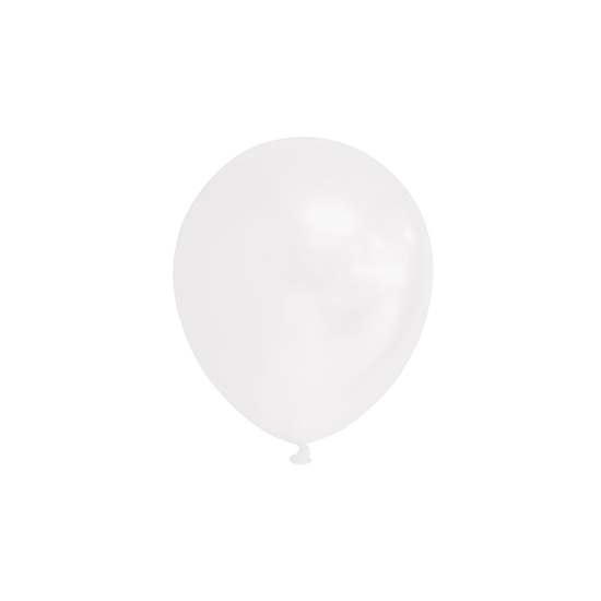 Ballonnen klein wit 100 stuks