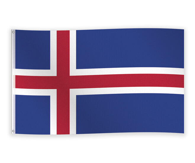 Vlag IJsland 90 x 150 cm