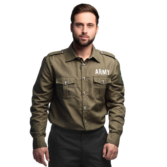 Shirt leger army heren