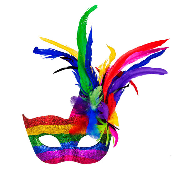 Oogmasker Venice arcobaleno regenboog