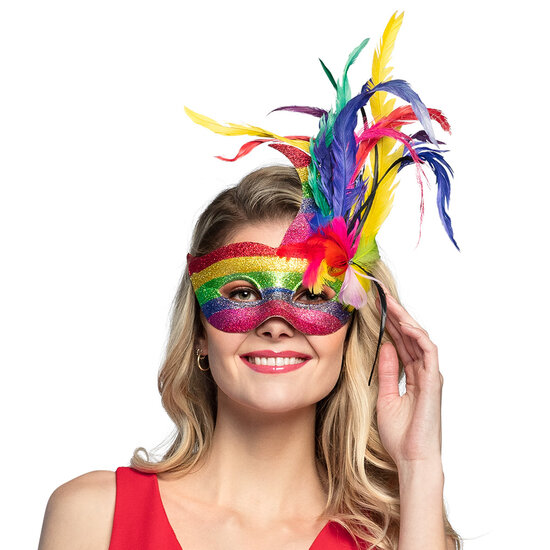 Oogmasker Venice arcobaleno regenboog