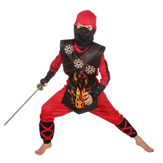 Ninja kostuum kind fire