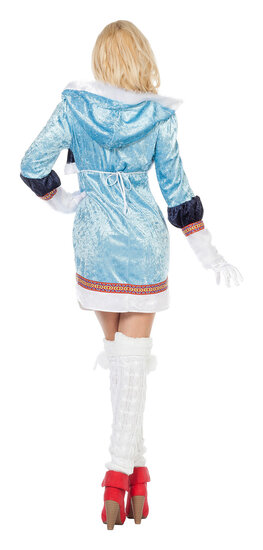 Eskimo kostuum dame ice-blue