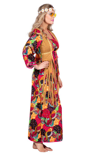 Hippie jurk lang dames