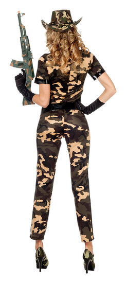 Soldaten catsuit dames