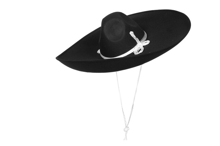 Mexicaanse hoed Mariachi zwart