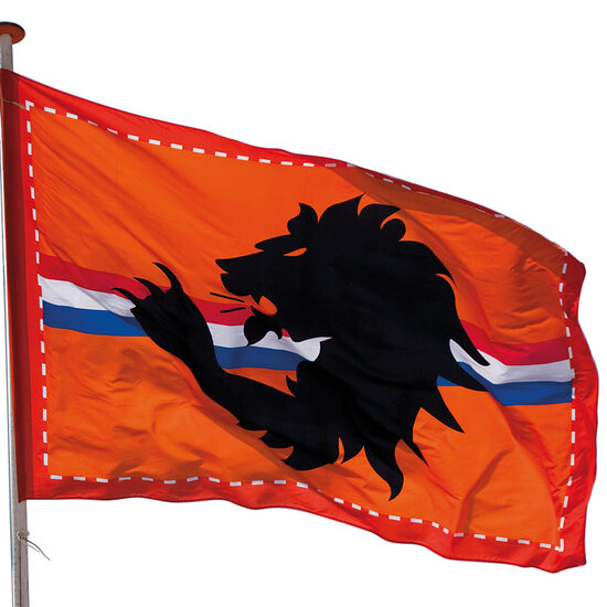 Holland oranje vlag met leeuw 300 x 200 cm