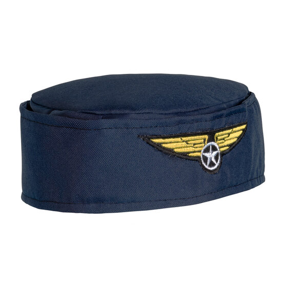 Stewardess hoedje blauw