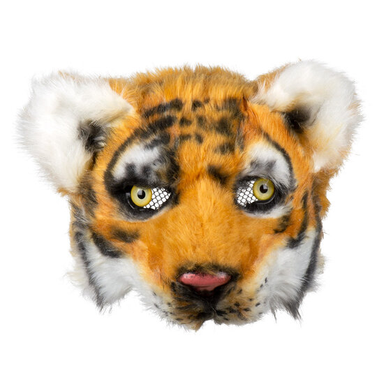 Half masker tijger pluche