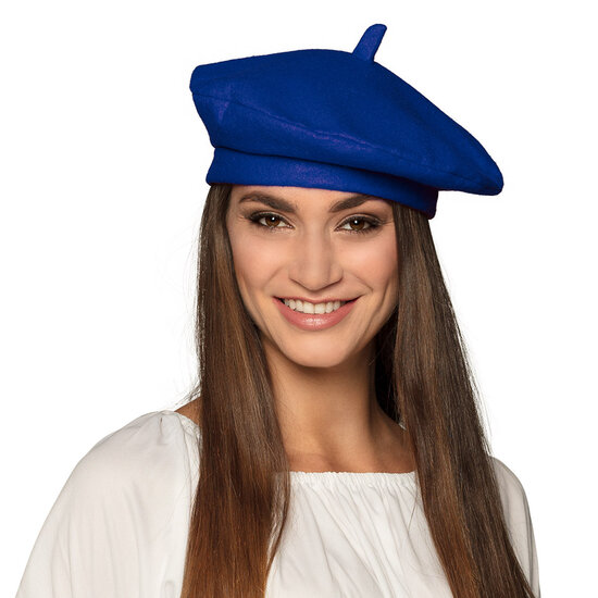 Franse baret blauw