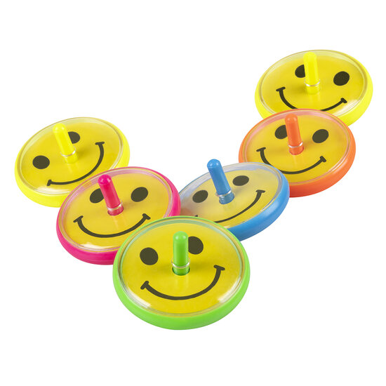 Smiley tolletjes 6 stuks