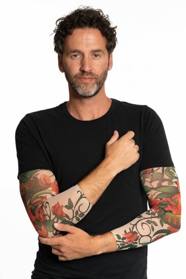 Tattoo sleeve rozen 2 stuks