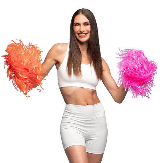 Cheerleader pompom oranje