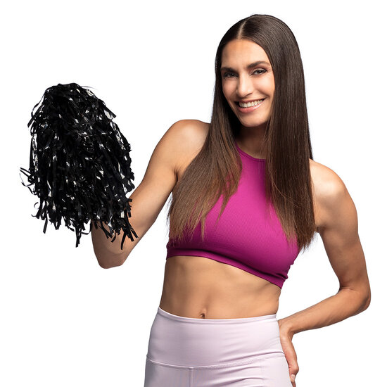 Cheerleader pompom zwart