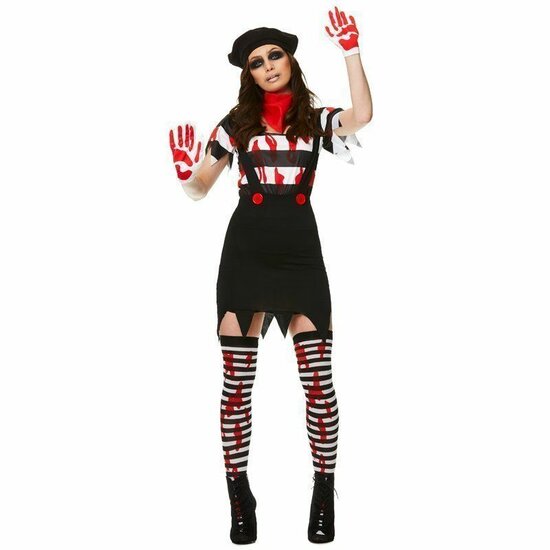 Zombie Mime girl kostuum