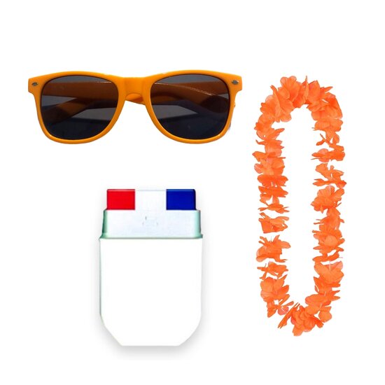 Oranje accessoires feestpakket