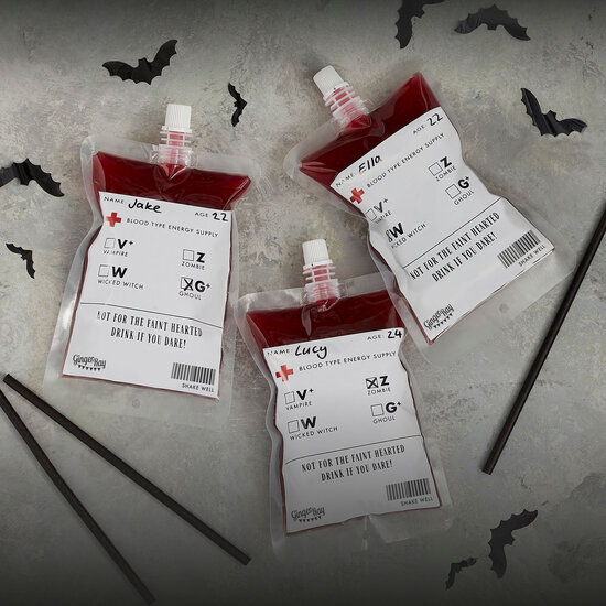 Ginger Ray - Halloween - Drinking blood bag