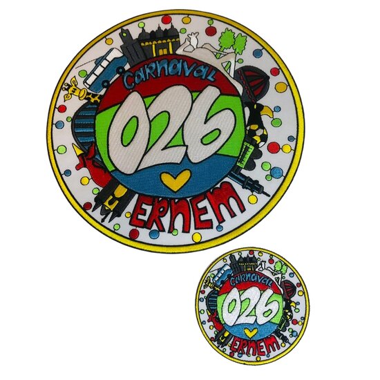 026 Embleem rond 8 cm