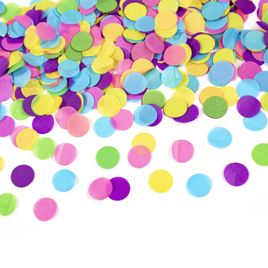 Confetti shooter 28 cm met gekleurde confetti