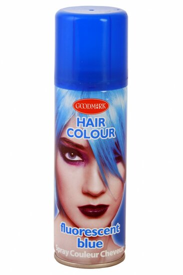 Haarspray fluorscent blauw