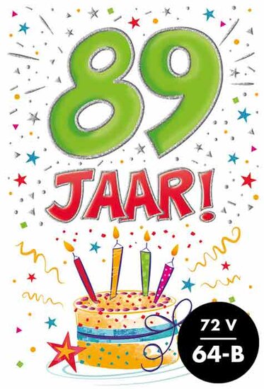 Verjaardagskaart That funny age 89 jaar