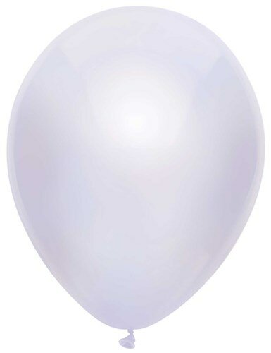 Ballonnen metallic wit - 30 cm