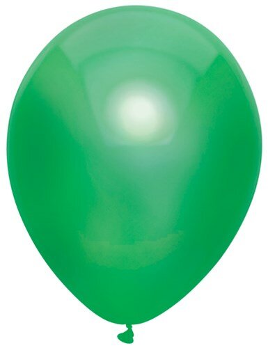 Ballonnen metallic donkergroen - 30 cm