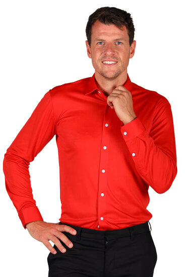 Blouse rood heren