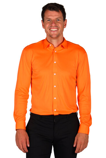 Blouse oranje heren