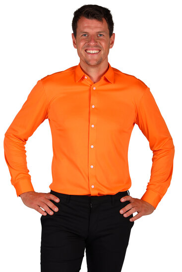 Blouse oranje heren