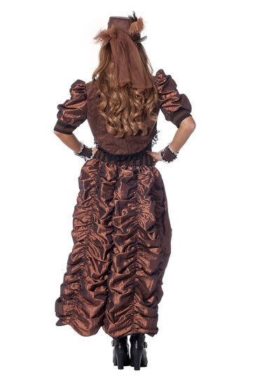 Steampunk Jurk bruin dames