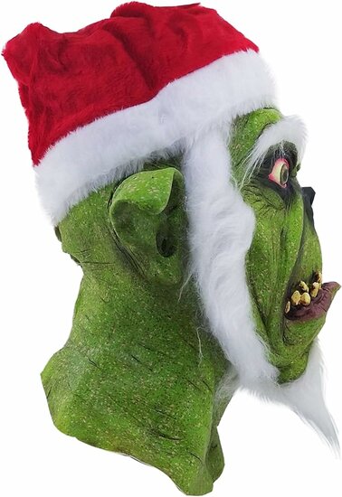 Masker Green Santa Halloween