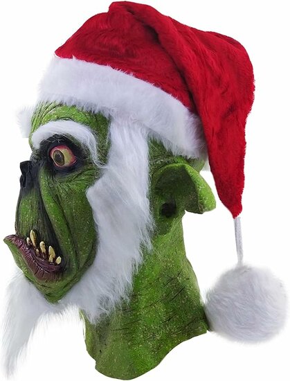 Masker Green Santa Halloween