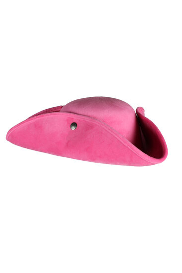 Piratenhoed Driesteek neon roze