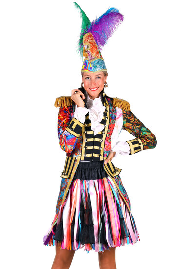 Dames carnavalsjas patchwork 