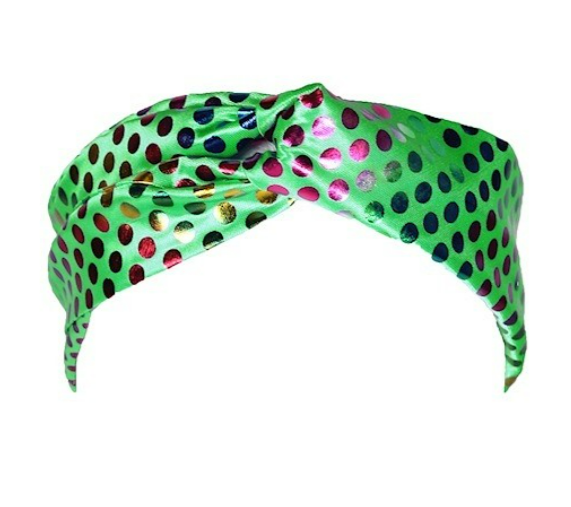 Haarband disco groen