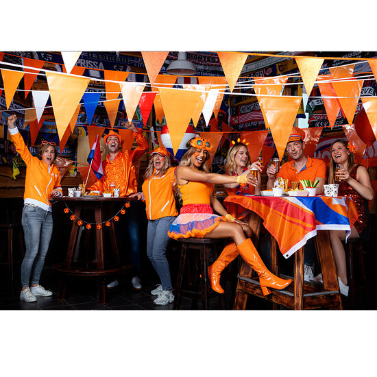 Partybril Bling bling oranje