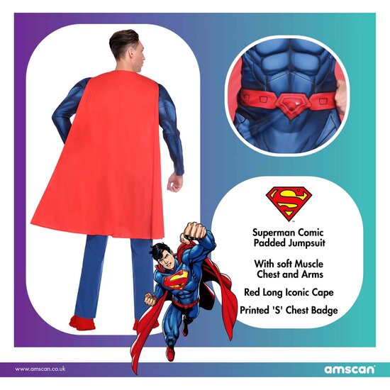 Superman kostuum gespierd deluxe