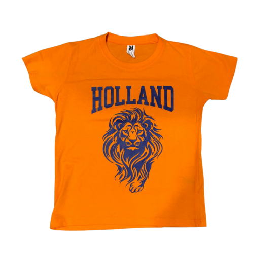 T-shirt Oranje Holland Leeuw Kinderen