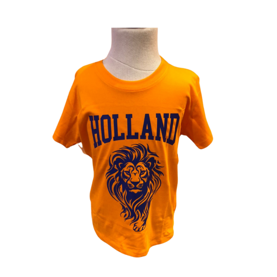 T-shirt Oranje Holland Leeuw Kinderen
