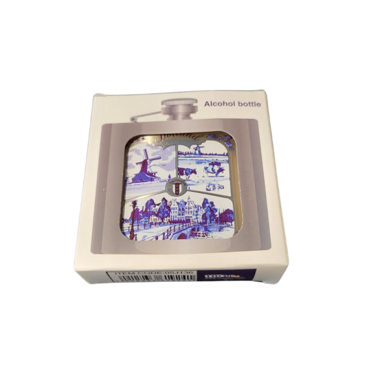 Zakfles Delfts Blauw Holland