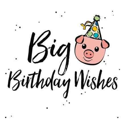 Wenskaart - Big Birthday Wishes