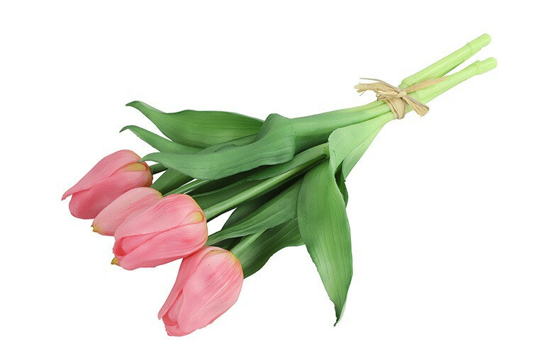 Kunstboeket Tulpen - Roze