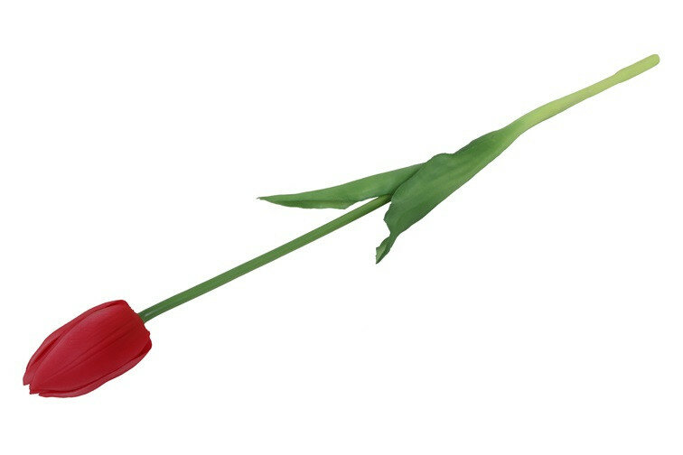 Kunstbloem Tulp - Rood - Zijdebloem