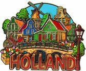Magneet MDF - Cityvibes Huisjes Holland