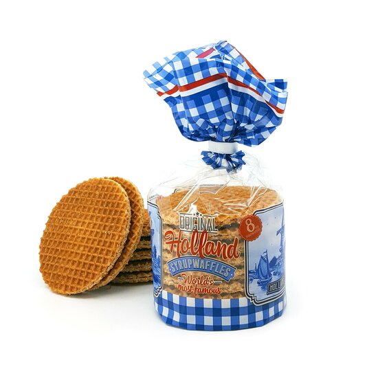 Stroopwafel Blik Holland - Delfts Blauw - Inclusief Stroopwafels