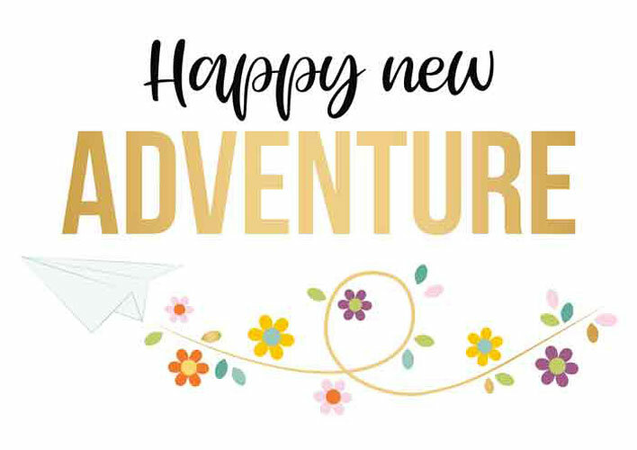 Wenskaart Daisy Happy New Adventure